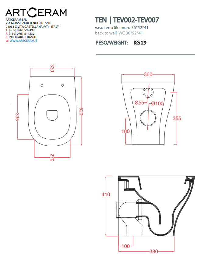 VASO FILO MURO BIANCO TEN - ARTCERAM - immagine 4