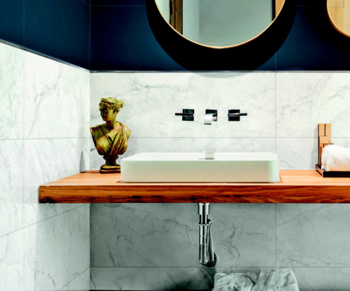 PIASTRELLE MARBLEPLAY WALL STATUARIETTO 30 X 90 MARAZZI - immagine 2