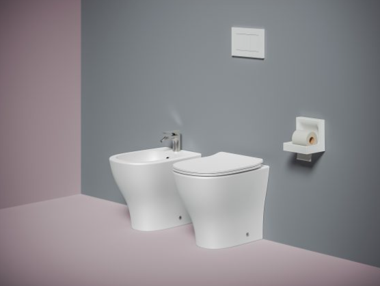 BIDET FILO MURO BIANCO TEN - ARTCERAM - immagine 2