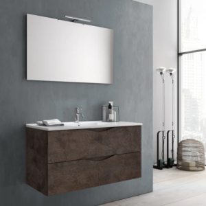 MOBILE SOSPESO 100 cm MARTE MARRONE PIETRA - TFT