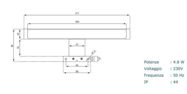 MOBILE SOSPESO 100 cm STEP COLOR CEMENTO - TFT - immagine 4