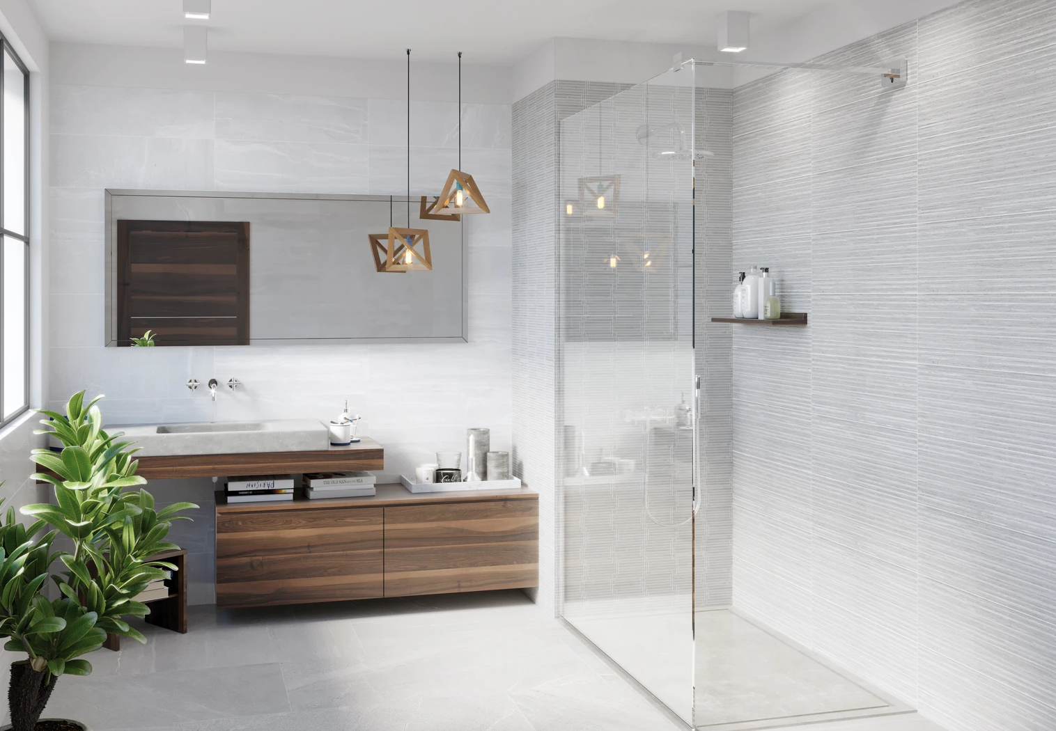 PIASTRELLE TREX BRICK GREY 25 X 75 DECORO BICOTTURA PAUL & Co. CERAMICHE - immagine 2