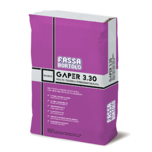 MALTA LIVELLANTE INTERNO / ESTERNO GAPER 3.30 MM GRIGIO KG 25