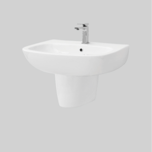 LAVABO SOSPESO DA COLONNA IN CERAMICA 65 X 51 BIANCO