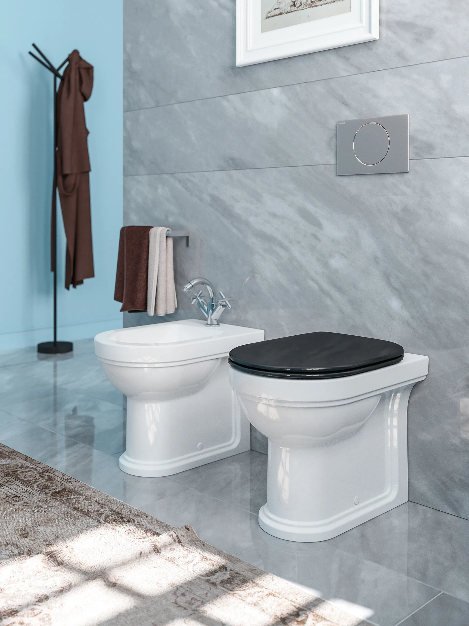 VASO FILO PARETE 53 X 36 BIANCO CANOVA ROYAL - CATALANO - immagine 3