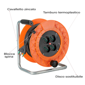 AVVOLGICAVO 25 M 3G1,5 S17 4P40, CON DISGIUNTORE