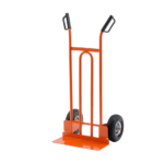 CARRELLO MANUALE LEGGERO IN ACCIAIO CON PARARUOTE E PALAFISSA