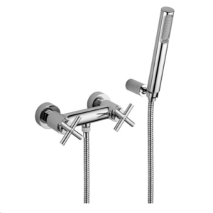 GRUPPO DOCCIA ESTERNO A MURO CROMO