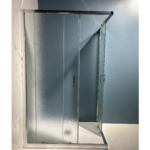Box doccia angolo 80x120 2 ante scorrevoli vetro stampato Smart-b2b