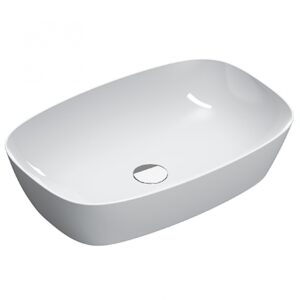 LAVABO 60 X 40 INSTALLAZIONE AD APPOGGIO SENZA TROPPOPIENO BIANCO LUCIDO - CATALANO GREEN LUX