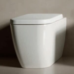 VASO FILO MURO SCARICO RIMLESS SENZA BRIDA BIANCO LUCIDO BIANCA - HATRIA