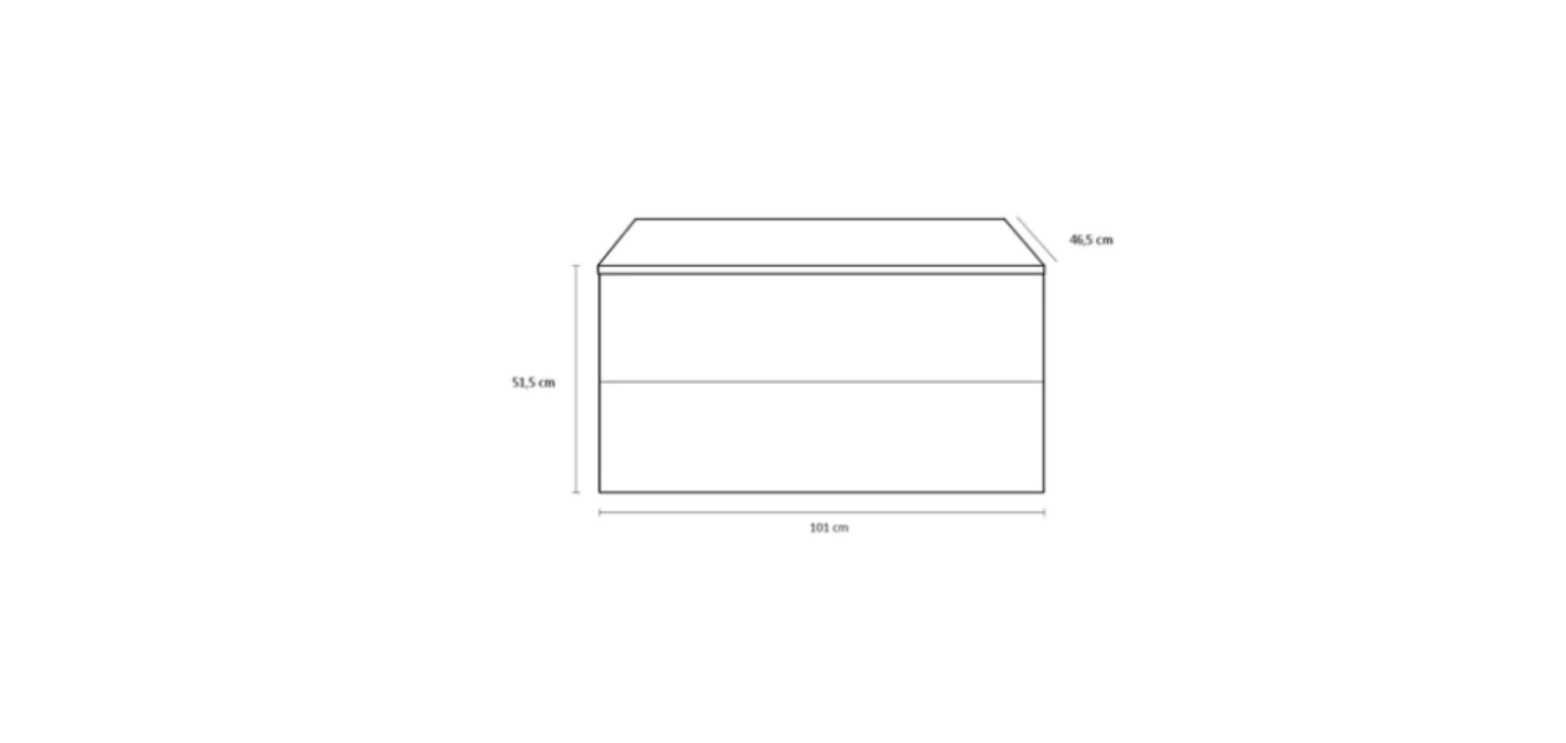 MOBILE SOSPESO 100 cm STEP COLOR CEMENTO - TFT - immagine 3