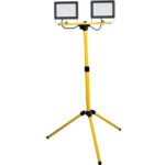 PROIETTORE LED 2x50W CON TREPPIEDE S31 IP44 COLORE GIALLO FANTON