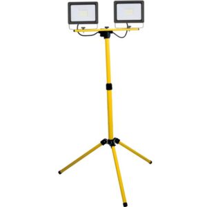 PROIETTORE LED 2x50W CON TREPPIEDE S31 IP44 COLORE GIALLO FANTON