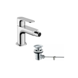 Rebris S Miscelatore monocomando bidet con piletta in metallo Hansgrohe