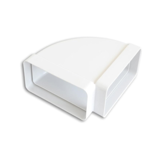 La Ventilazione curva 90° ORIZZONTALE IN ABS PER TUBO RETTANGOLARE 120 X 60 mm