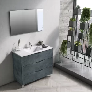 MOBILE A TERRA 80 cm MARTE BLU PIETRA - TFT