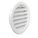GRIGLIA DI VENTILAZIONE ROTONDA DA INCASSO IN ABS DIAM. INT. 97mm