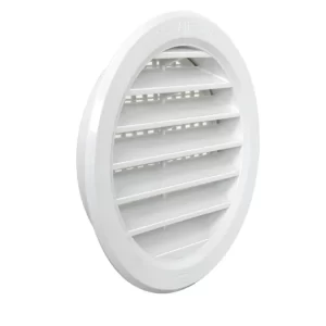 GRIGLIA DI VENTILAZIONE ROTONDA DA INCASSO IN ABS DIAM. INT. 97mm