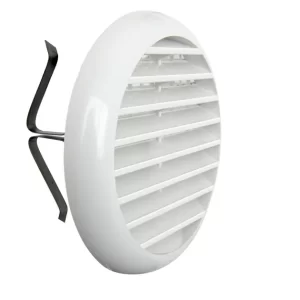 GRIGLIA DI VENTILAZIONE ROTONDA IN ABS CON MOLLE 40-80mm