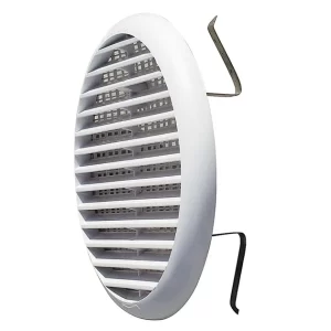 GRIGLIA DI VENTILAZIONE ROTONDA IN ABS CON MOLLE 80-125mm