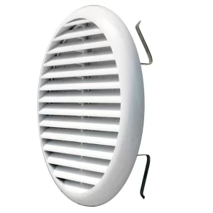 GRIGLIA DI VENTILAZIONE ROTONDA IN ABS CON MOLLE 125-160mm