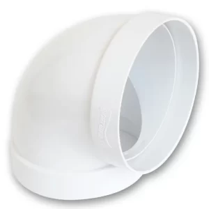 La Ventilazione - Curva 90° in ABS per tubi di aerazione tondi D. int. 150mm