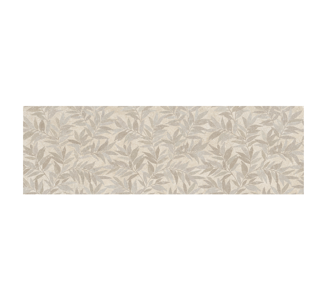 PIASTRELLE LIMESTONE WALL DECORO AGRIFOGLIO IVORY 40 X 120 MARAZZI