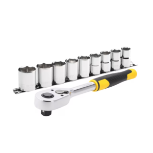 Set 10 pz cricchetto att. 1/2" + chiavi a bussola STANLEY®