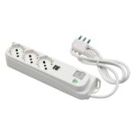 MULTIPRESA 1,5 MT 3G1 S17 3P40 + 2 USB-A con INTERRUTTORE