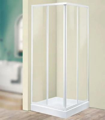 BOX DOCCIA ANGOLO 80 X 80 2 ANTE SCORREVOLI ACRILICO GHIACCIO TRIS A NOVELLINI