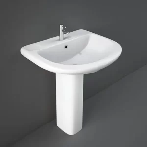 LAVABO A COLONNA ORIENT 66 X 55 CM BIANCO LUCIDO - RAK CERAMICHE