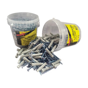 Tasselli e viti per muro in secchiello 6 X 30 Pz 300 - NOBEX