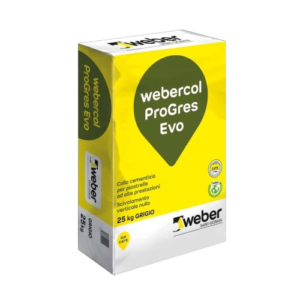 Webercol ProGres Evo adesivo cementizio ad alte prestazioni per la posa del gres ceramico e dei marmi stabili WEBER