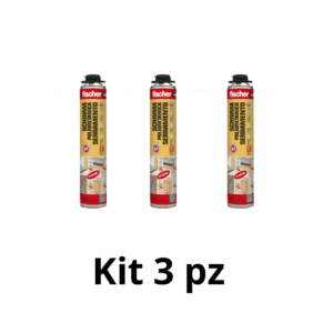 Kit 3pz PUP W 750 Schiuma poliuretanica serramento Fischer