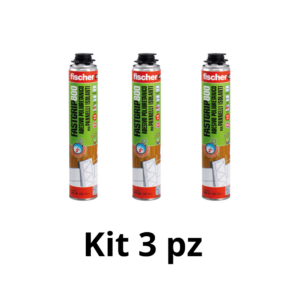 Kit 3pz FISCHER FASTGRIP 800 Adesivo poliuretanico per l'incollaggio di pannelli