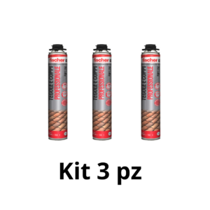 Kit 3pz PUP T 750 Schiuma coppi poliuretanica x pistola Fischer