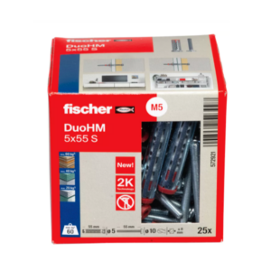 FISCHER DuoHM 5x55 S Tasselli per vuoti e cavità 55 mm 25 pz. 572921