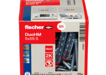 FISCHER DuoHM 5×55 S Tasselli per vuoti e cavità 55 mm 25 pz. 572921