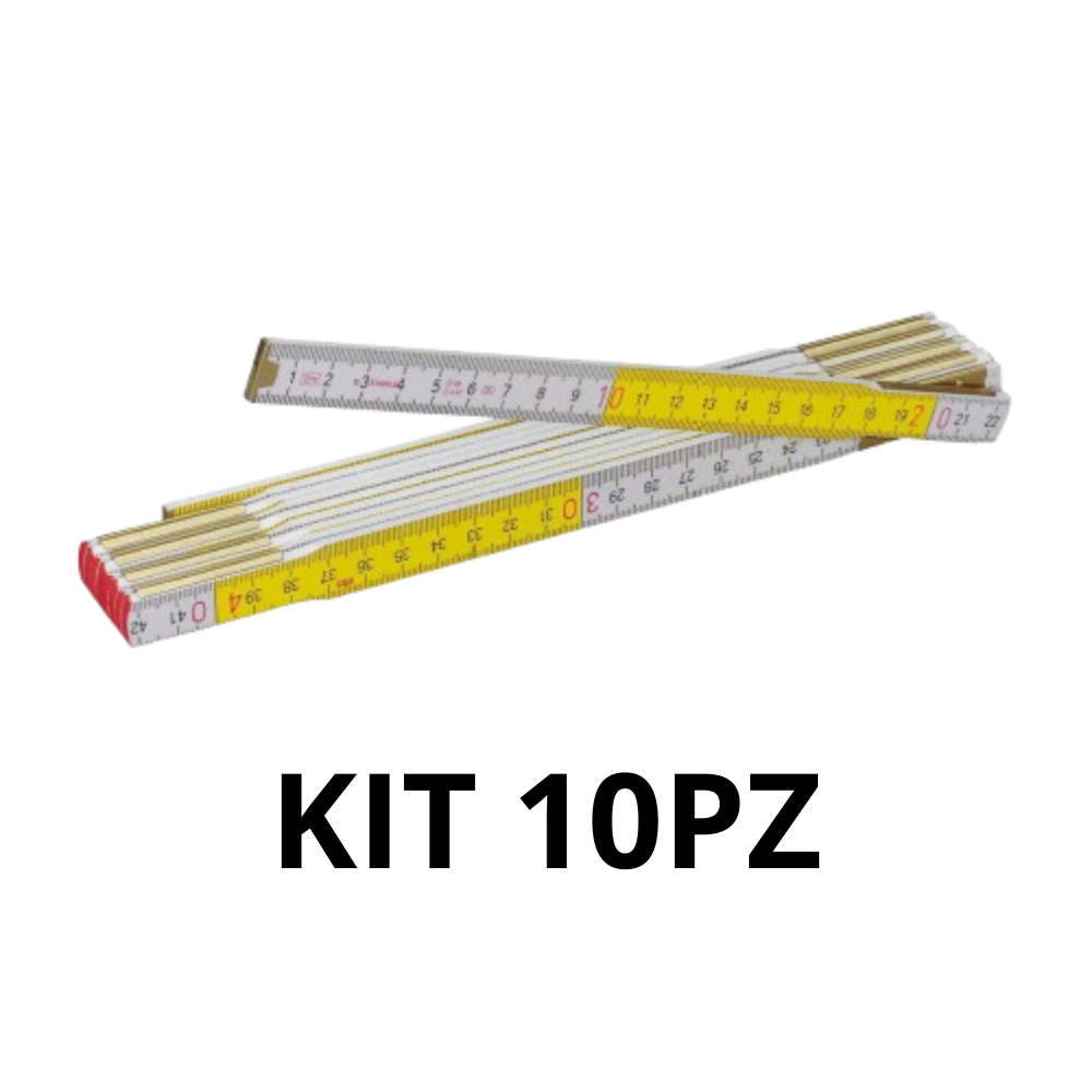Doppiometro 617 in legno Kit 10Pz - Stabila - immagine 3