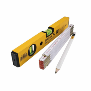 SET Livella 70/30cm + HGM1607 + Matita Bianca da lavoro Stabila