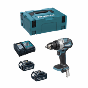 Trapano a Percussione MAKITA DHP489RTJ (2 x 5,0 Ah + DC18RC + MAKPAC 2)