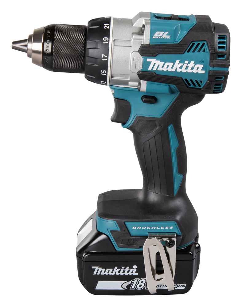 Trapano a Percussione MAKITA DHP489RTJ (2 x 5,0 Ah + DC18RC + MAKPAC 2) - immagine 4
