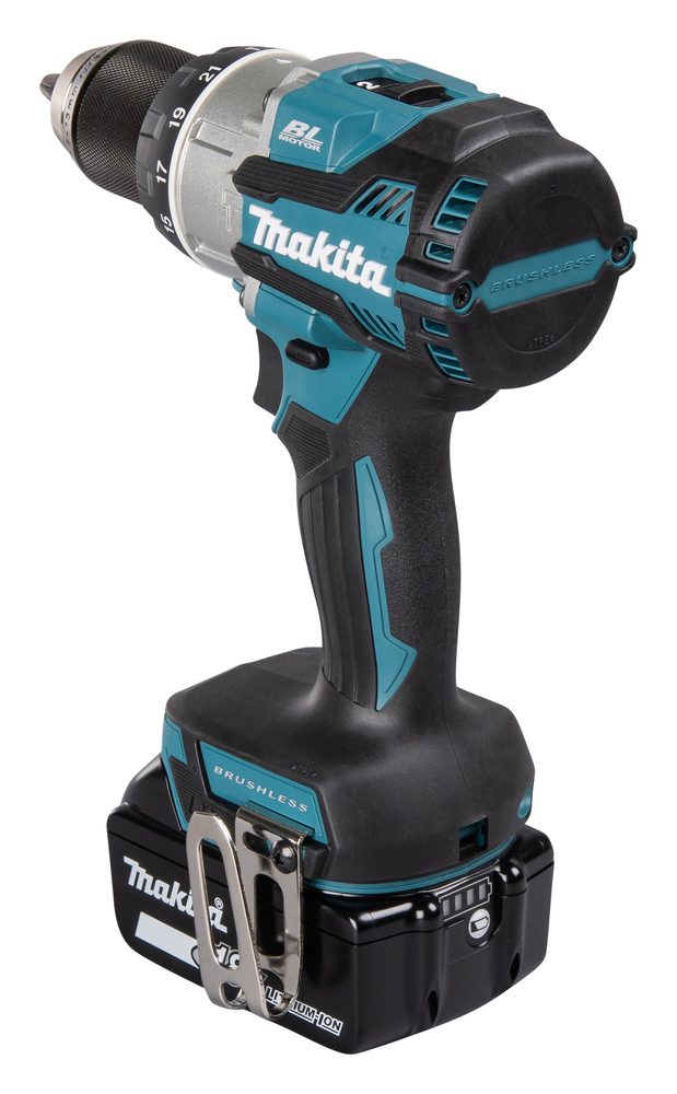 Trapano a Percussione MAKITA DHP489RTJ (2 x 5,0 Ah + DC18RC + MAKPAC 2) - immagine 5