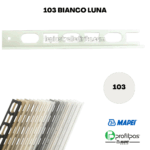 Profilo di finitura Mapei Proangle ZV/10 - 270 cm - 103 Bianco Luna