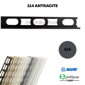 Profilo di finitura Mapei Proangle ZV/10 - 270 cm - 114 Antracite