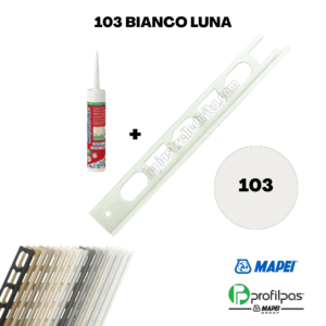 Kit Mapesil + Profilo di finitura Mapei Proangle ZV/10 – 270 cm – 103