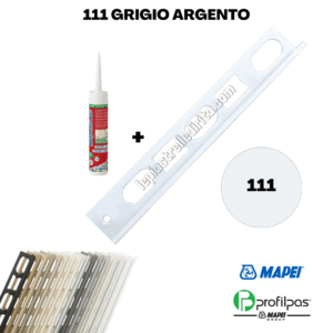 Kit Mapesil + Profilo di finitura Mapei Proangle ZV/10 – 270 cm – 111