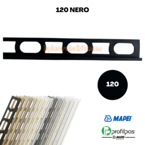 Profilo di finitura Mapei Proangle ZV/10 - 270 cm - 120 Nero
