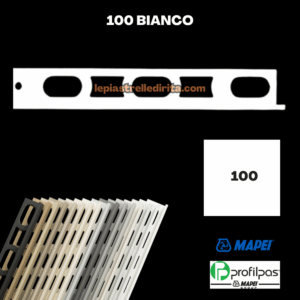 Profilo di finitura Mapei Proangle ZV/10 - 270 cm - 100 Bianco
